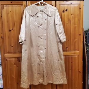 VTG 40s Loungecraft embroider satin robe